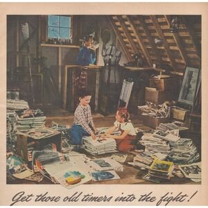 Vintage 1945 Dole Pineapple Print Ad WW2 Paper Salvage Drive Americana Decor